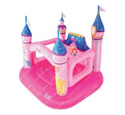 91050 Надувной батут Замок (85 кг) Disney Princess Bestway 157 х 147 х 163 см